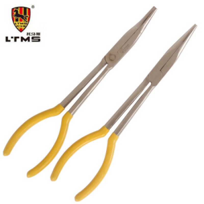 托马斯工具 11寸加长尖嘴钳 275mm长臂尖咀钳 弯嘴钳 长嘴钳 弯咀