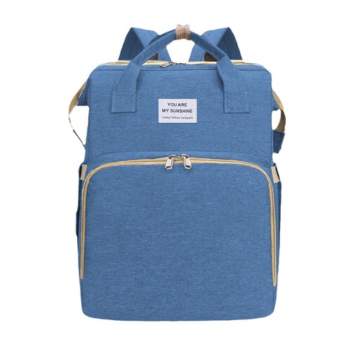New portable folding bed mommy bag for going out, lightweight large-capacity mother and baby bag backpack, multi-purpose mommy bed bag