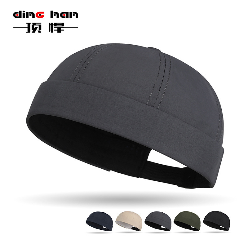 Spring and Summer New Quick-drying Floor Main Cap Thin Beanless Adjustable Watermelon Cap Japanese Multi-color Optional Tang Cap Cross-border