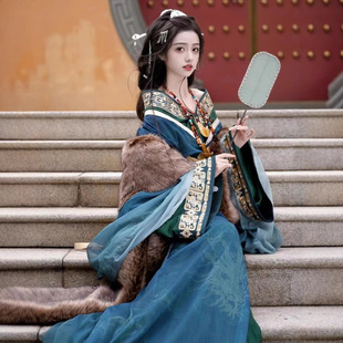 Новый Hanfu женские одежды периода враждующих государств Вэй Цзинь