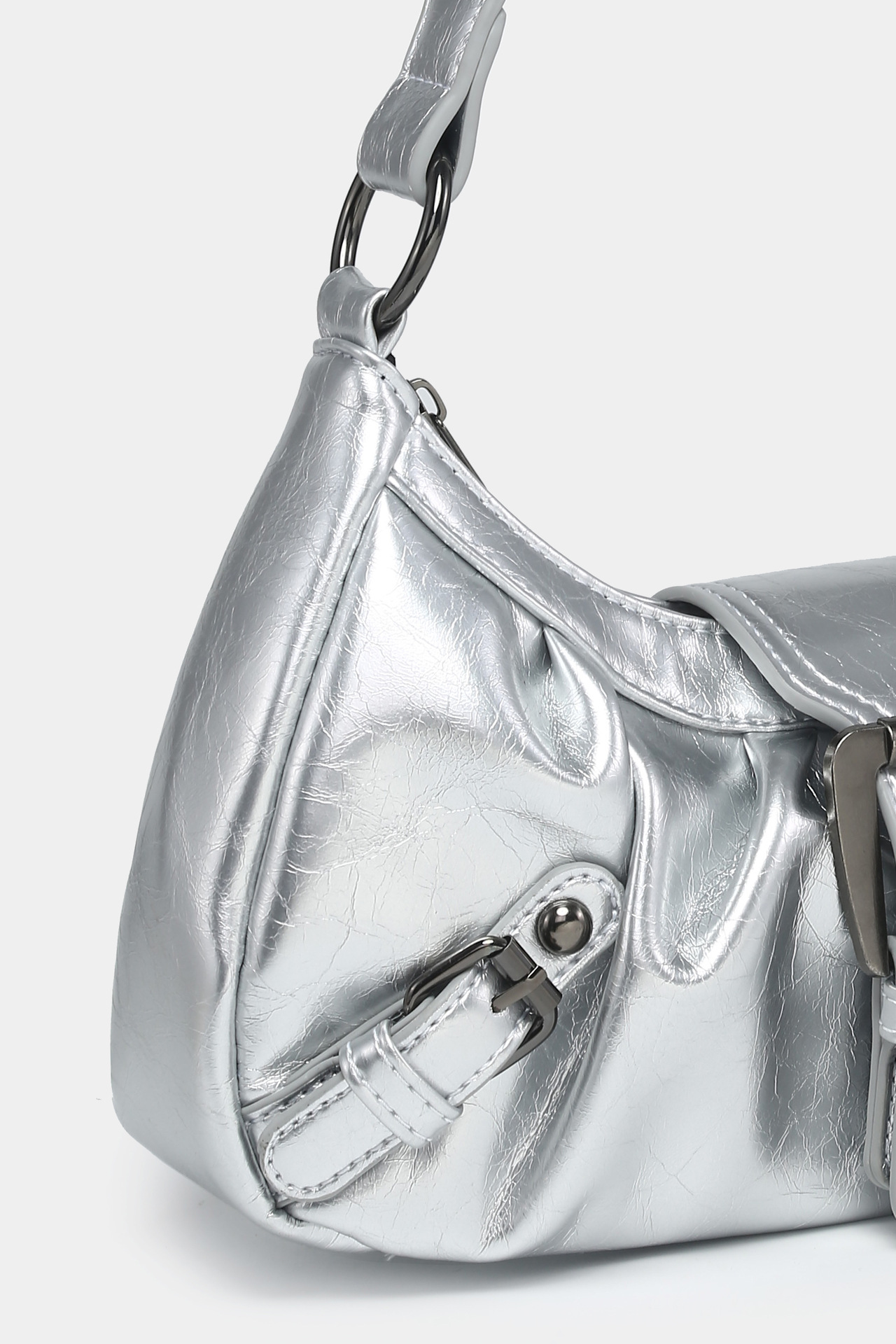 Casual, Holiday Occasion Women's Medium Pu Leather Solid Color Classic Style Square Zipper Underarm Bag