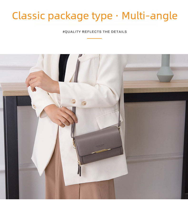 Nei Moud Portemonnaie Damen Koreanesch Stil Multi-Kaart Handtasche Grouss Kapazitéit Casual Schëllertasche Handytasche Grousshandel_voghion.com