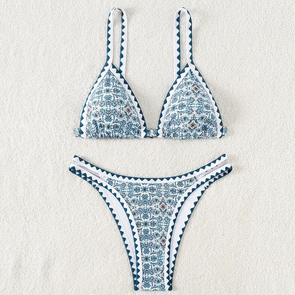 Yiyou Bikini 2025 New Foreign Trade Cross-Border Bikini Swimsuit Printed Split Women's Swimsuit Swimsuit