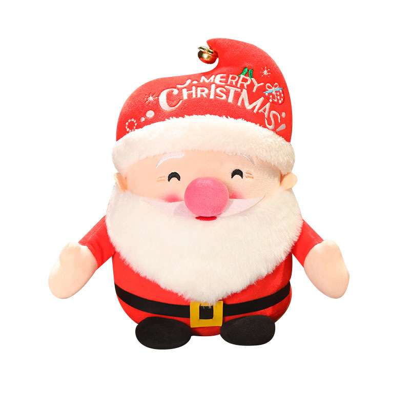 かわいいサンタクロース人形ヘラジカ人形鹿ぬいぐるみ人形ぬいぐるみクリスマスプレゼント装飾品|undefined