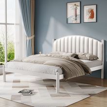 不锈钢床架轻奢软包床1.5米单人床简约1.8米双人床1.2m公寓出租屋