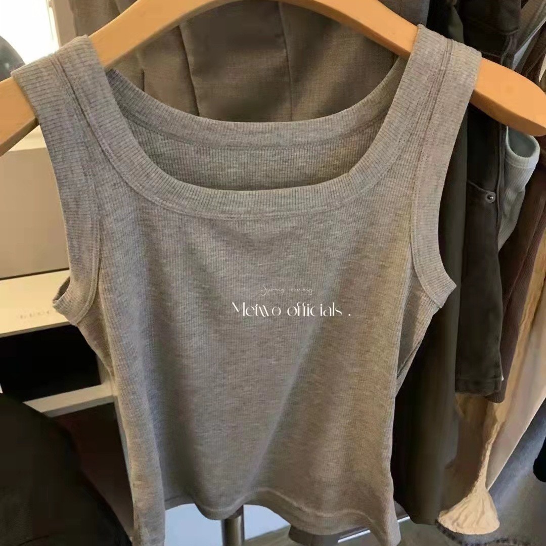 METWO sin costuras japonés puro algodón cómodo transpirable que basa el chaleco exterior anti-exposición cubierta pecho todo-fósforo chaleco para mujeres