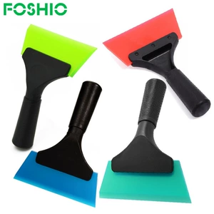 Foshio plastik tutacaqlı yumşaq rezin tətbiq qazıyıcısı, rəng dəyişən plyonka üçün