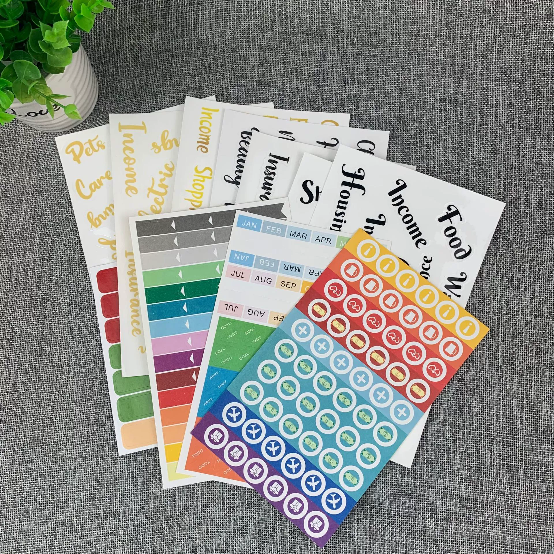 Завод прямые поставки клейкая этикетка прозрачная этикетка из ПВХ, цветная бумага с покрытием специальный клей Этикетка