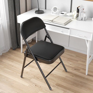 Folding Chair for Home Use, Simple Dormitory Chair, Comfortable Modern Minimalist Portable Stool with Backrest for College Students' Dormitory