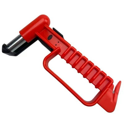 Car Safety Escape Hammer, Qəza çəkici - upgraded-red-with-cutter