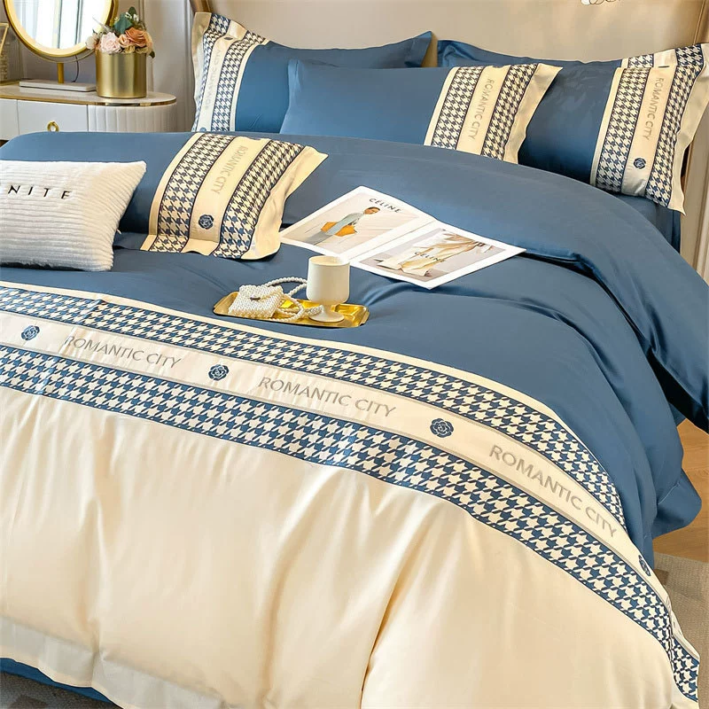 Комплект постельного белья из восьми предметов, полный комплект, одеяло из чистого хлопка, комплект из четырех предметов с одеялом, подушка, комплект постельного белья из семи предметов.