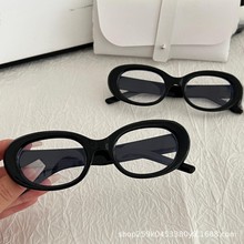 外贸迪*原单复古椭圆猫眼眼镜大框时尚墨镜男女户外开车休闲遮阳