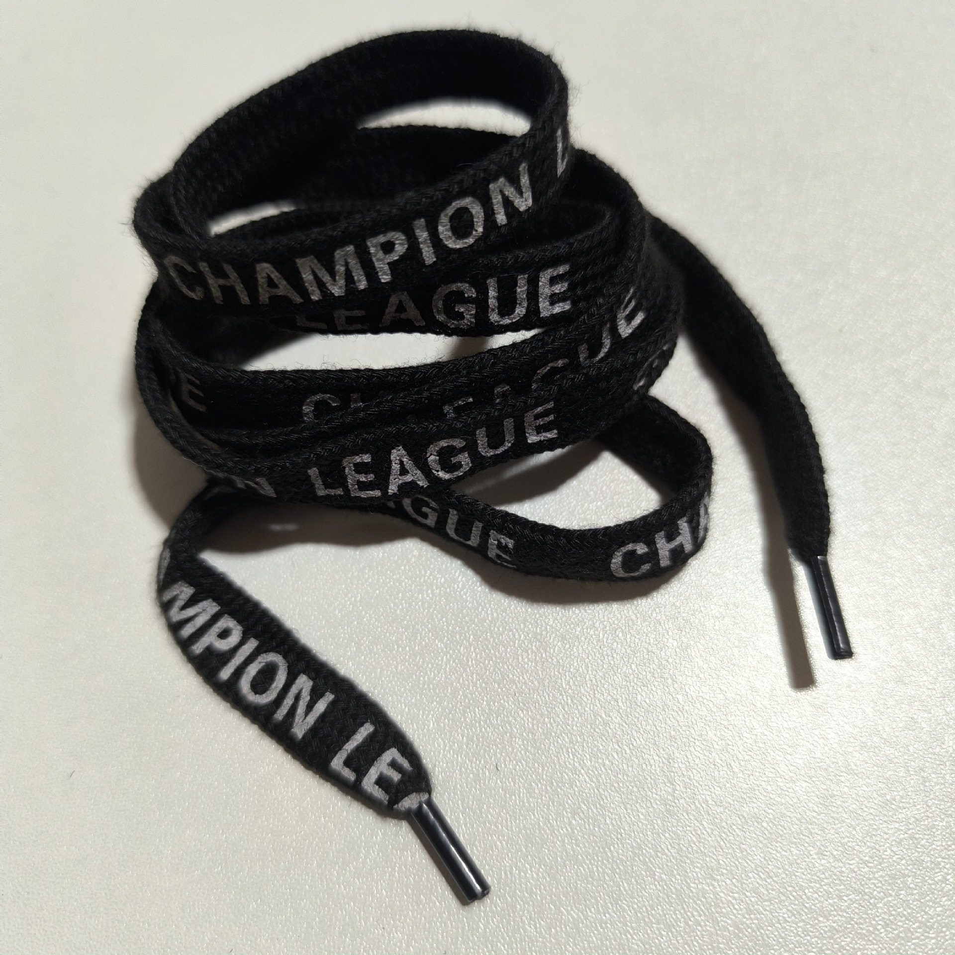 Black double layer flat belt-printed version