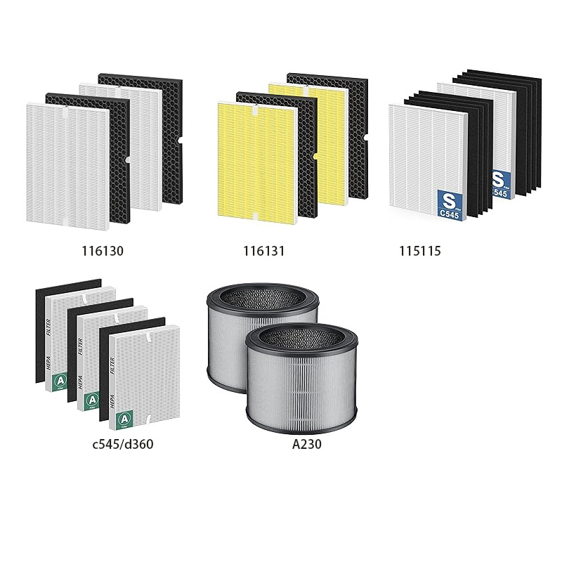 Filtro HEPA compatible con el purificador de aire WinixD360 C545, elemento de filtro 115115