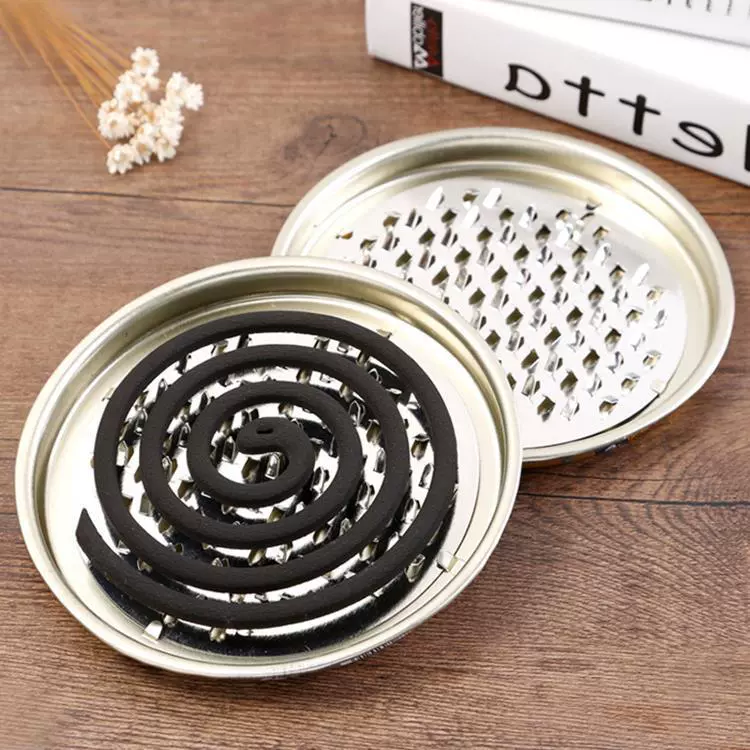 Стойка для благовоний от комаров с крышкой Лоток для благовоний от комаров Пепельный лоток Портативный зубчатый лоток для благовоний от комаров с крышкой Коробка для благовоний от комаров Пепельный лоток