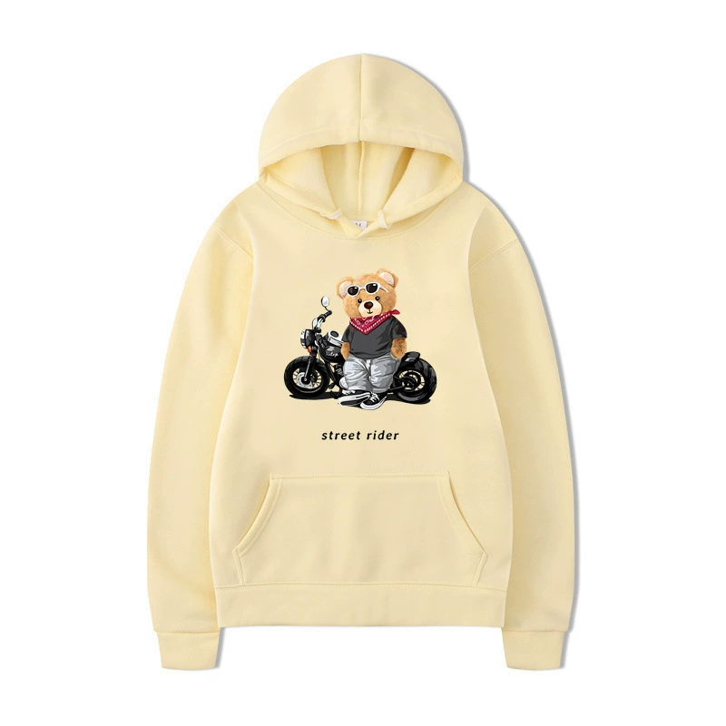 Новая эксклюзивная толстовка с капюшоном для внешней торговли, спортивный автомобиль Rich Bear, мужская и женская одежда, осенне-зимняя свободная одежда Amazon AliExpress