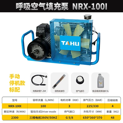 Compressor 30Mpa, Hava kompressorları - nrx-100i-380v-manual-standard-configuration-comes-with-oil-filter-element