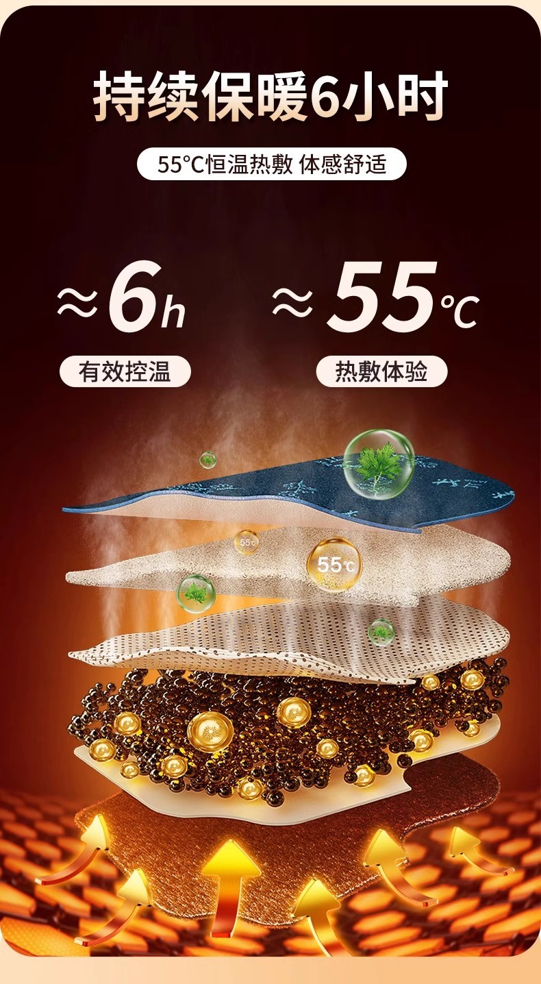 Mugwort Warm Knee Patches Self-Heating Moxibustion Pads for Knee Comfort 6 Patches in use