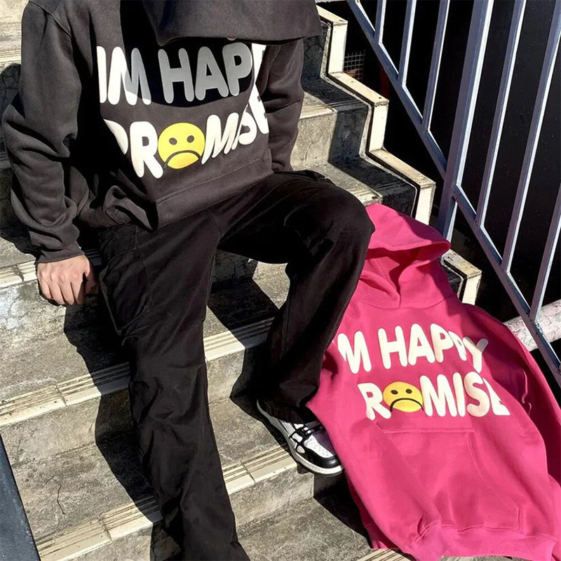 CPFM CHO カニエフォームプリント KANYE ルーズカジュアルカップルプラスベルベットアメリカントレンディフード付きスウェットシャツ男性と女性用|undefined