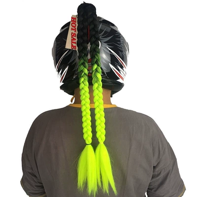 Motosiklet dəbilqələri European and American Cross-Border Hot-Selling - black-yellow-green