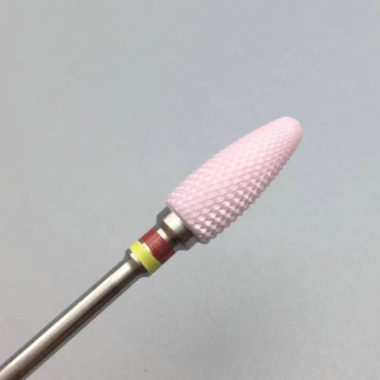 세라믹 옥수수 머리 분말 도자기 옐로우 레드 라벨