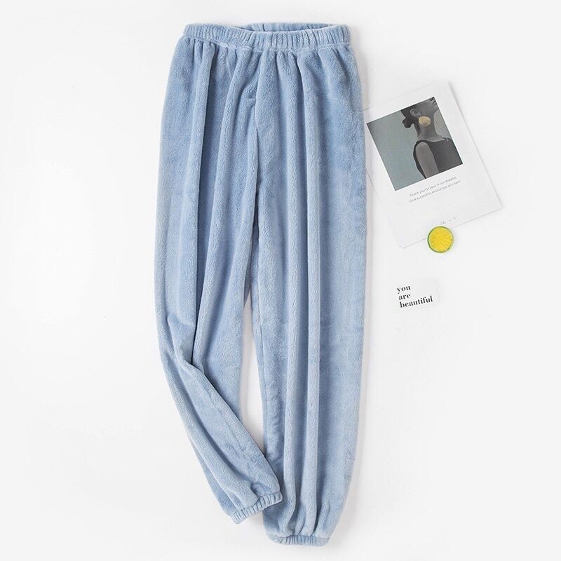 Pantalones cálidos azules