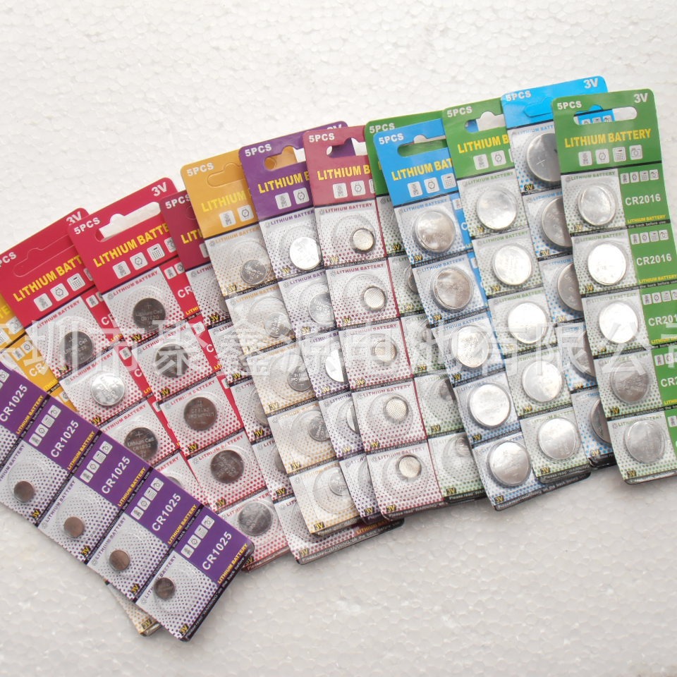 厂家供应3V-CR2320电池卡装3V大容量电子表汽车遥控扣式电池