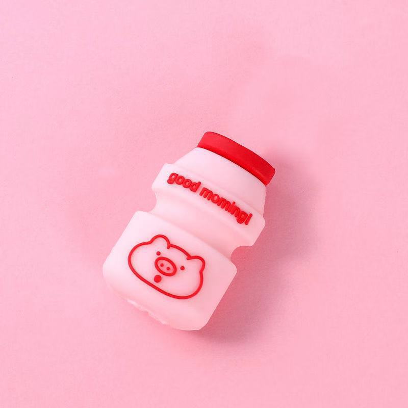 Protector de cable de datos animal lindo dibujos animados silicona anti-ruptura cable de carga picador de alambre mordedor de uso doméstico diario