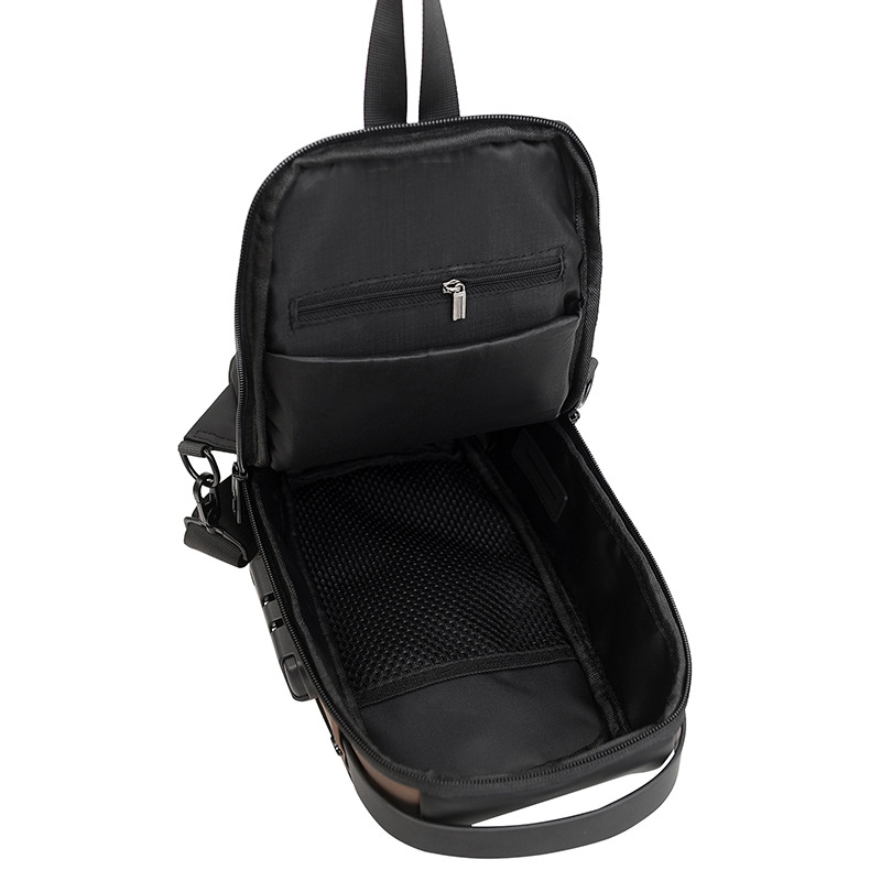 Bolso de hombro de tendencia transfronteriza para hombres de negocios de viaje bolso de mano de gran capacidad anti-robo bloqueo contraseña bolso de pecho de moda