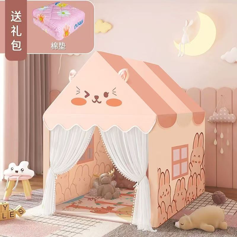 Casa de juguetes para niños pequeña tienda de campaña para niñas de interior princesa casera castillo casa de juguetes para bebés puede dormir casa