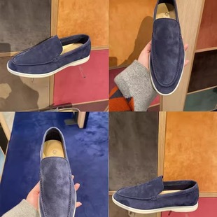 [Top Plate Channel] 2024 New Casual Lp Loafers Men's Suede Slip-On Loafers