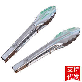 不锈钢面包夹烧烤食物夹多功能烘焙工具厨房家用自助餐夹子