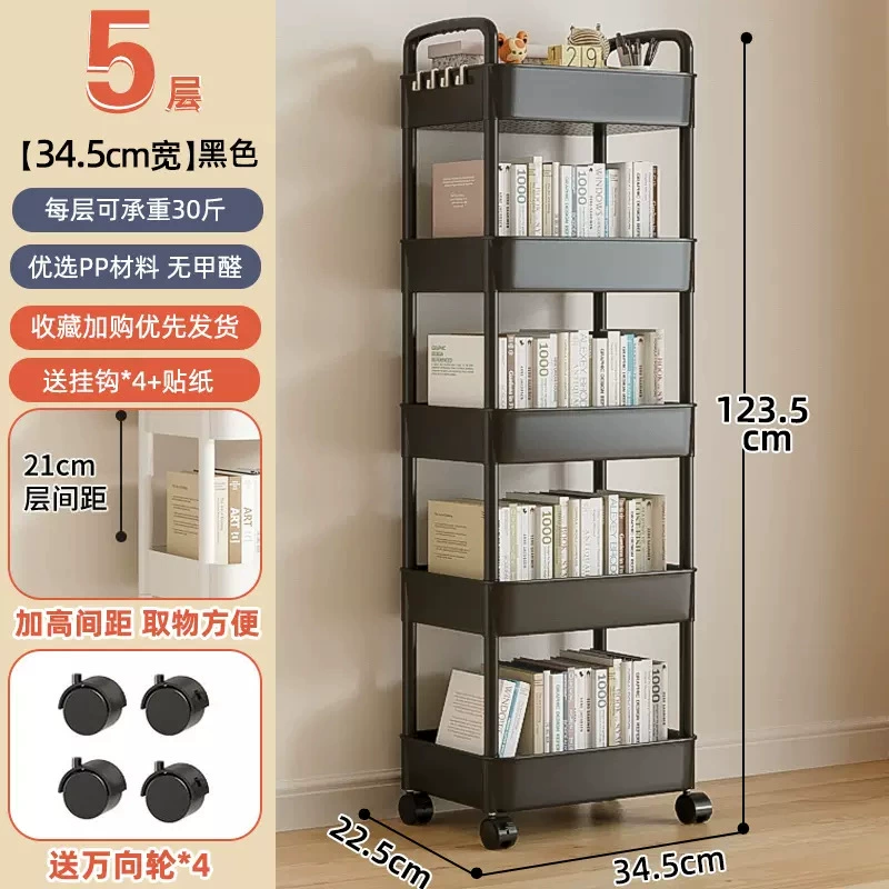 Multilayer cart for bedroom, children's storage system