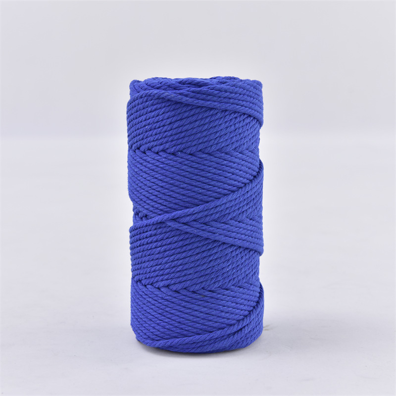 3mm cuerda de algodón colorido diy hecho a mano 4mm cuerda de tapiz cuerda tejida 5mm regalo cuerda de algodón decorativa cuerda de sombrero al por mayor