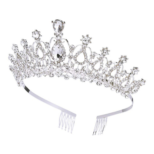 European and American bridal crown rhinestone headband alloy diamond headband Amazon manufacturer supply wedding crowd