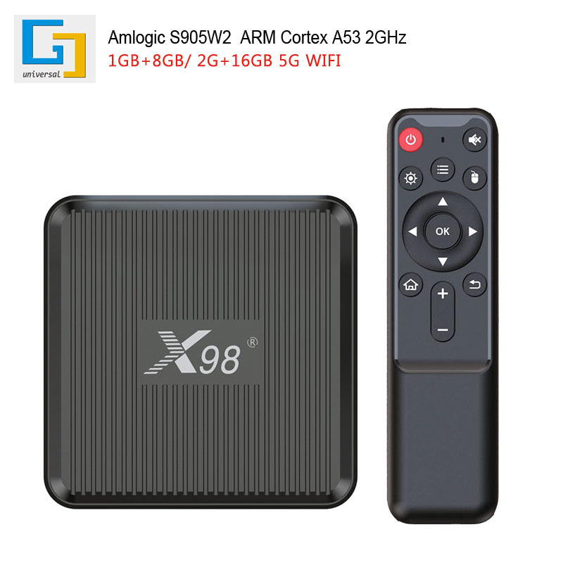 X98Q网络机顶盒 TV BOX Amlogic S905W2 2G/16G 安卓11+4K+5GWiFi