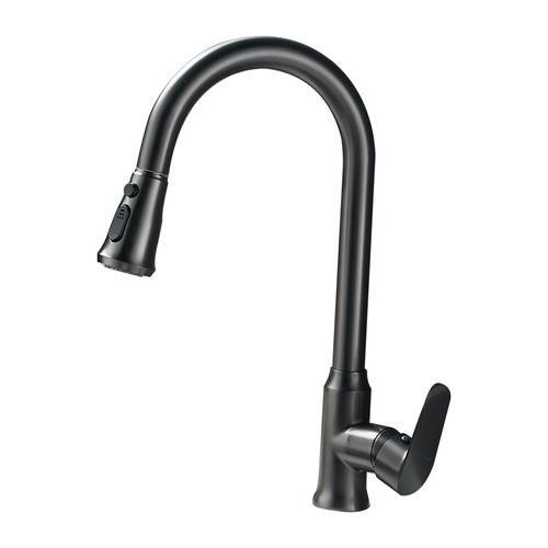 All-copper pull-out sink faucet for home kitchen telescopic sink hot and cold splash-proof faucet