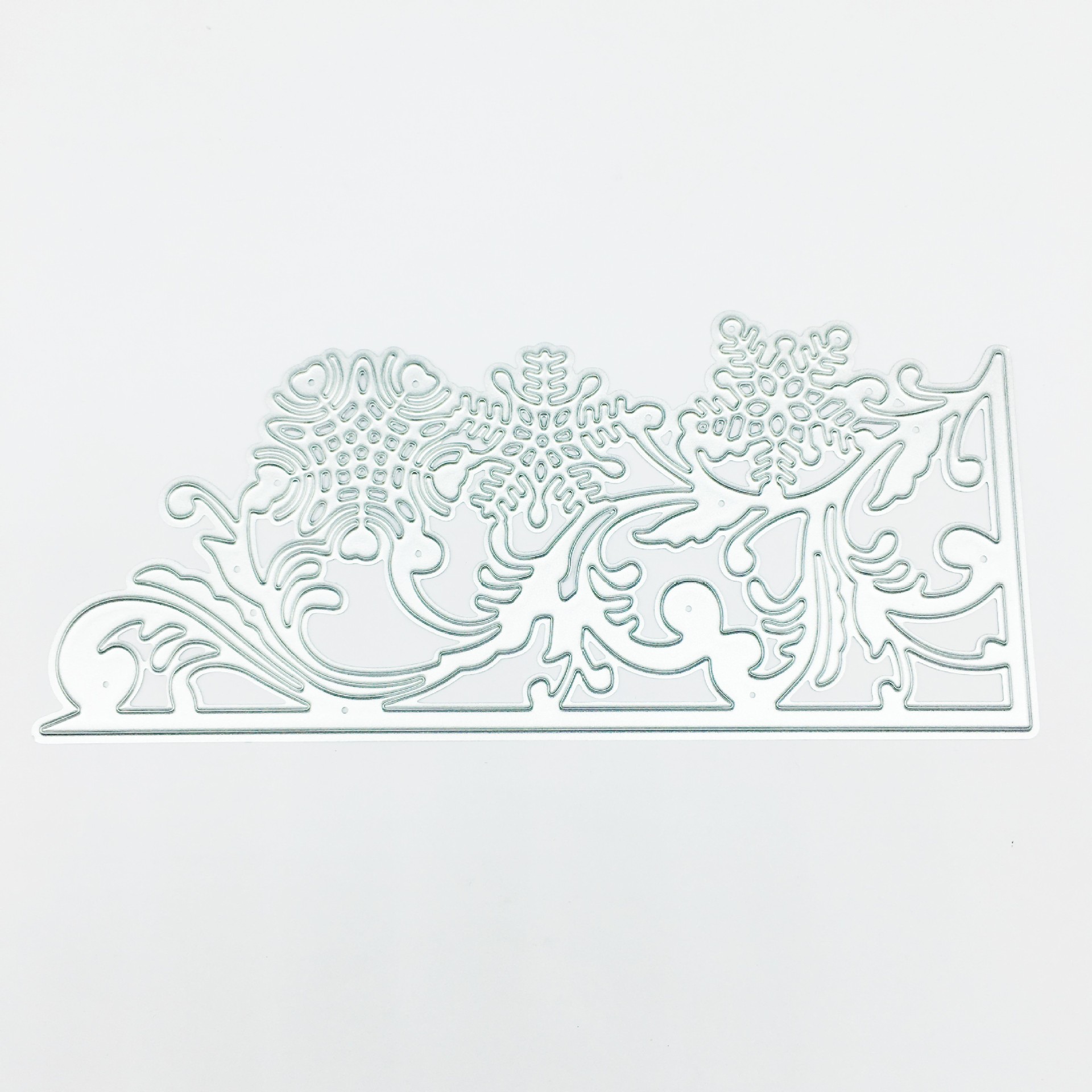 Metal postcard, cutting die, handmade