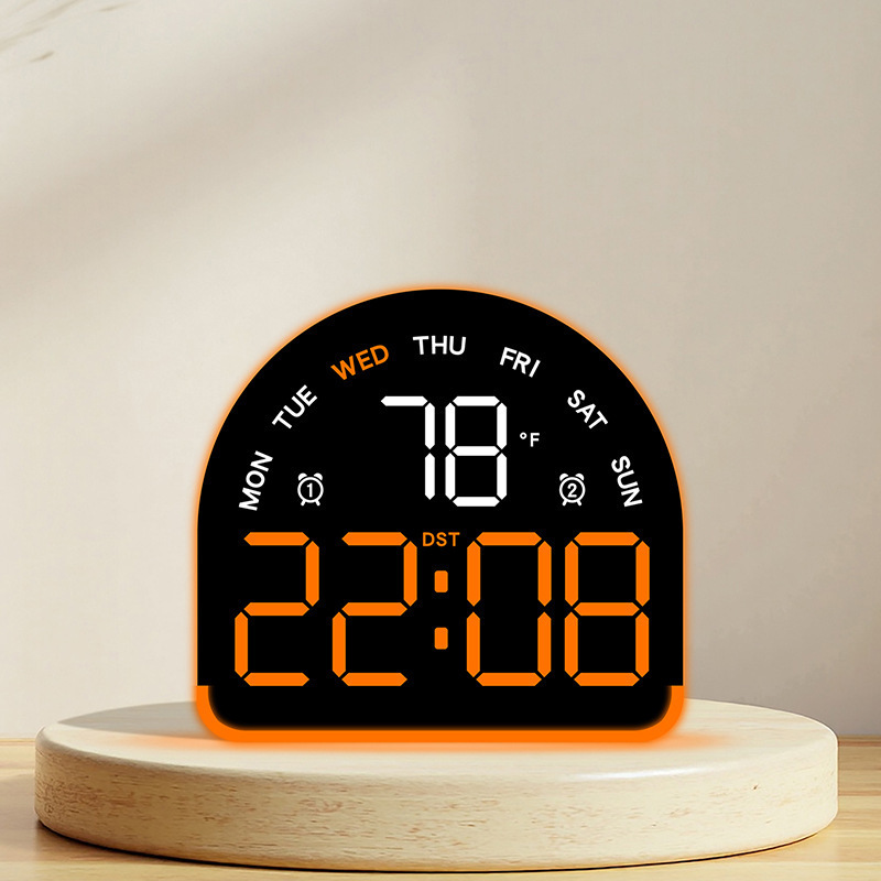 Nuevo reloj electrónico LED de luz de atmósfera reloj multifuncional de iluminación doméstica mostrando la temperatura del reloj de mesa 552