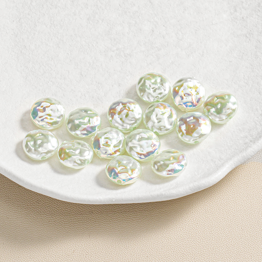 30 ABS barroco de forma especial piedra pequeña perla ovalada con cuentas pulsera de bricolaje collar accesorios de joyería lote suelto