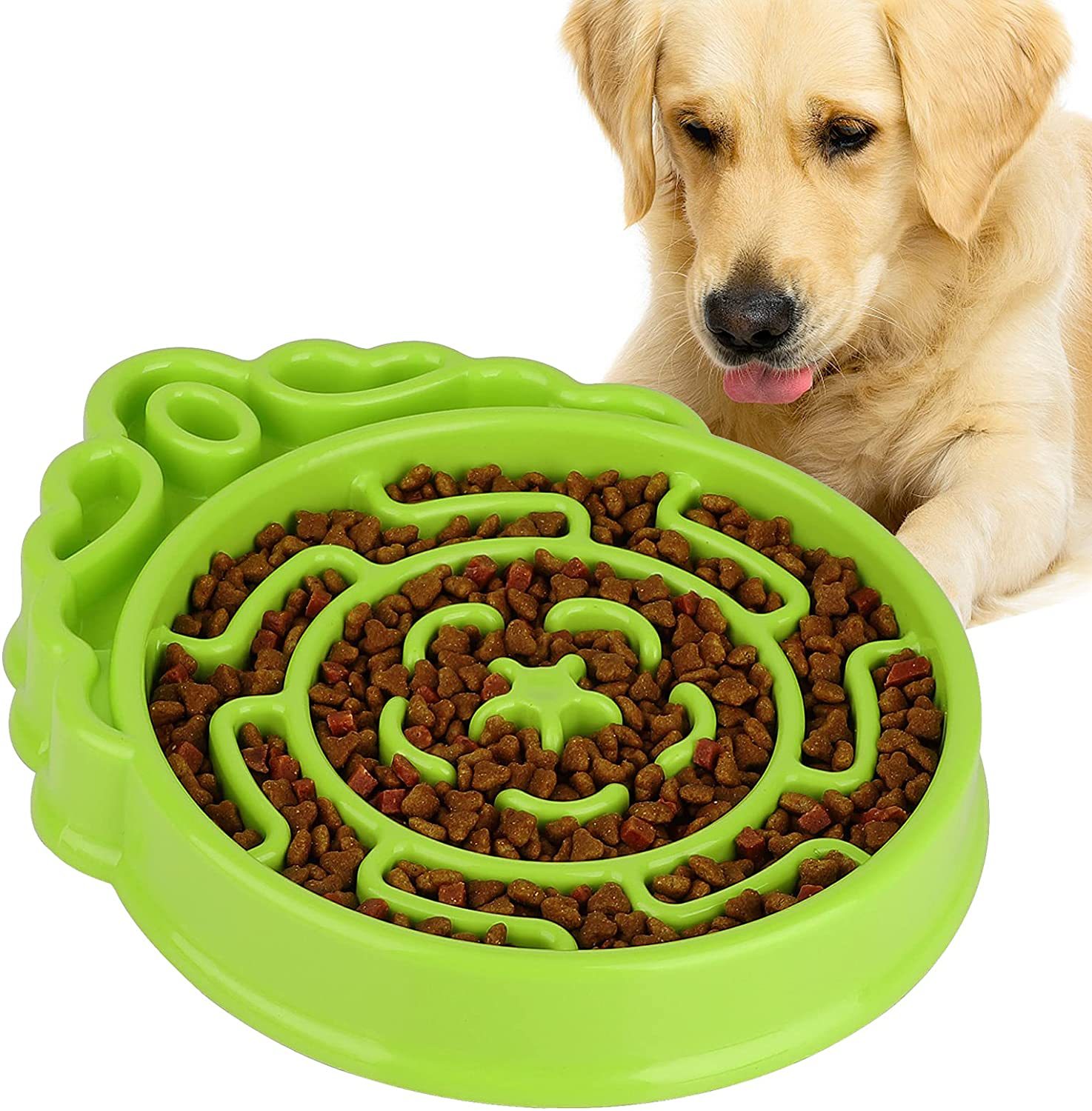 亞馬遜ebay跨境新款寵物狗狗慢食碗 防滑防噎緩食止食碗批發(fā)