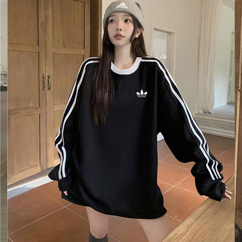 Clover embroidered logo AD new heavyweight sweatshirt, unisex, suitable for spring and autumn, loose fit, versatile casual top, trendy brand