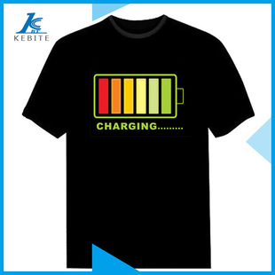 Manufacturer Customized El Luminous T-Shirt Wholesale Luminous Clothing Stickers Supply El Cold Light Film Customized El Cold Light Advertising Film
