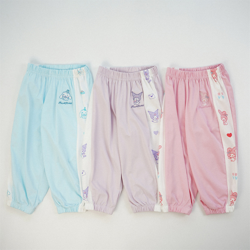 Spring 2026 Thin Children's Anti-Mosquito Pants, Pure Cotton Jogger Sports Pants for Older Children, Summer Pants for Toddlers and Babies