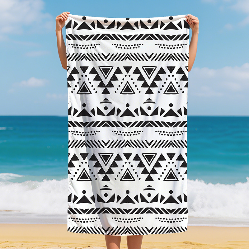Transfronterizo amazónica microfibra toalla de playa instantánea de secado rápido impresión de agua toalla de baño de playa toalla de baño de playa
