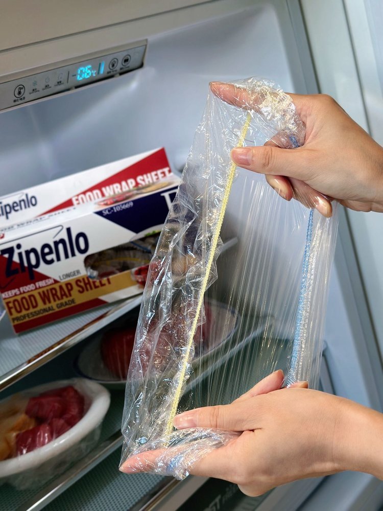 Zipenlo Yüksek Basınçlı Tek Kullanımlık Gıda Koruma Filmi Seti Gıda Sınıfı Ev Kullanımı Plastik Kapak Elastik Esnek Toptan
