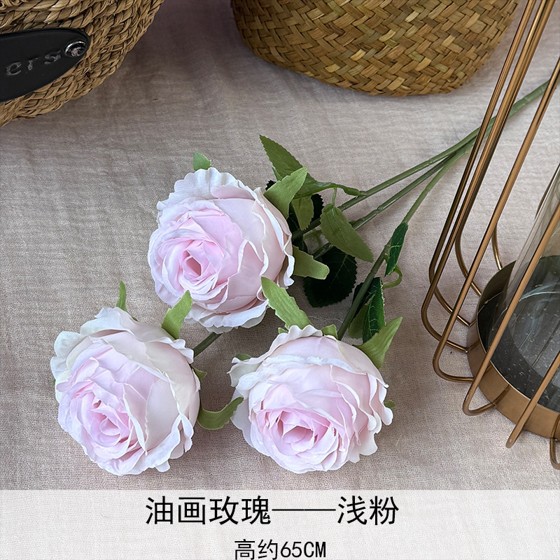 Artificial Rosa sola franela Rosa flor artificial boda decoración del hotel decoración del hogar arreglo de flores flor artificial Rose