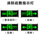 Evacuation indicator light-(direction message)