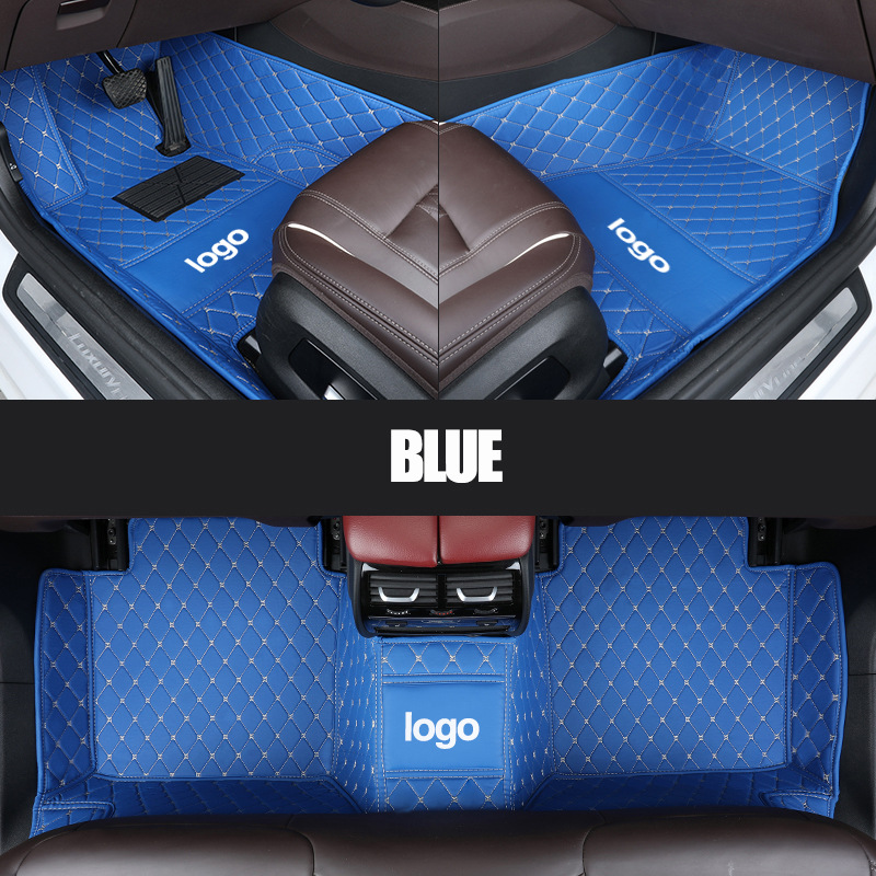 Cross-Border Leather Full-Coverage Car Floor Mats, Wear-Resistant and Easy to Care For, Car Floor Mats from the Source Factory, Dropshipping Available