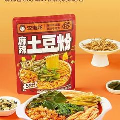 李海龙麻辣土豆粉即煮即食方便美味夜宵必备东北酸辣粉362g袋装